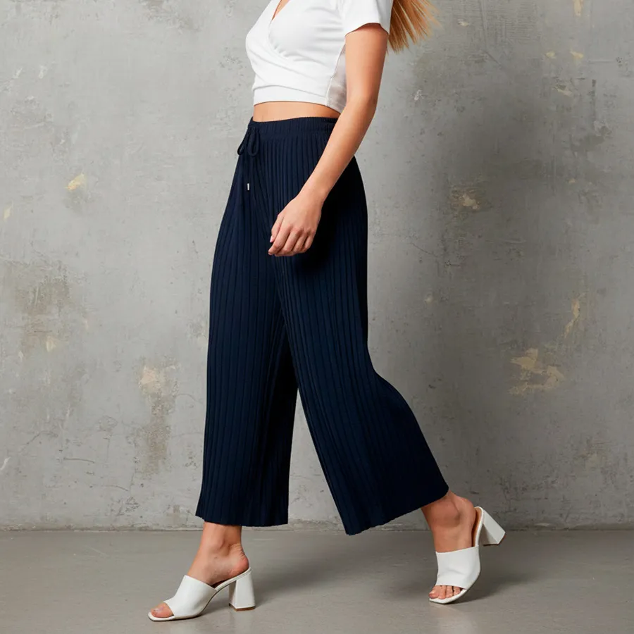 AD2603 pantalon de mujer corte ancho 9296